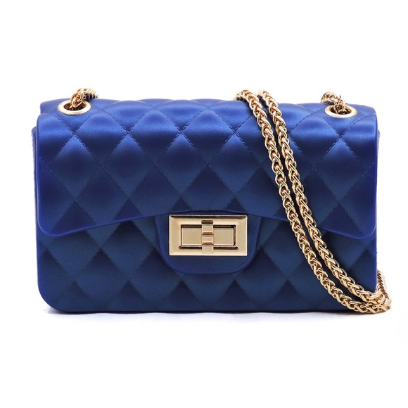 Handbags - Elegant Navy Quilted Chain Bag💙